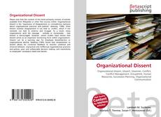Capa do livro de Organizational Dissent 