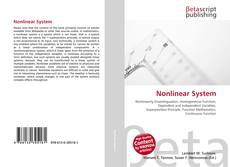 Bookcover of Nonlinear System
