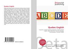 Capa do livro de Quebec English 