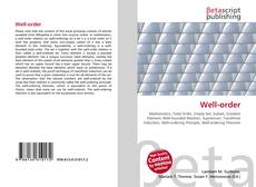 Copertina di Well-order