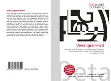 Voice (grammar) kitap kapağı