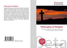 Couverture de Philosophy of Religion