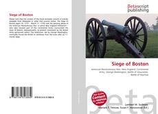 Bookcover of Siege of Boston