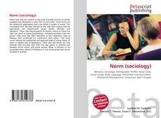 Capa do livro de Norm (sociology) 