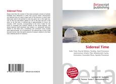 Couverture de Sidereal Time