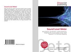 Bookcover of Sound Level Meter