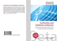 Bookcover of Verification and Validation (software)