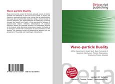 Bookcover of Wave–particle Duality