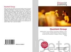 Bookcover of Quotient Group