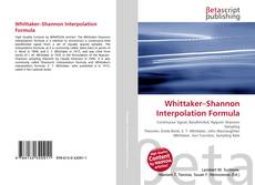 Buchcover von Whittaker–Shannon Interpolation Formula