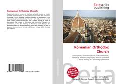 Bookcover of Romanian Orthodox Church