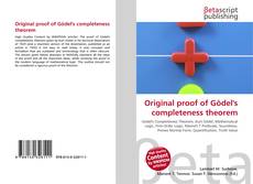 Copertina di Original proof of Gödel's completeness theorem
