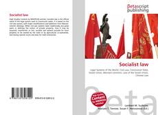 Portada del libro de Socialist law