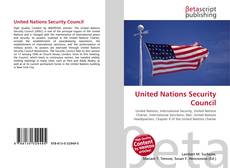 Buchcover von United Nations Security Council