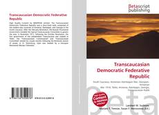 Portada del libro de Transcaucasian Democratic Federative Republic