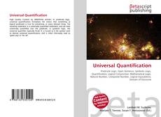 Couverture de Universal Quantification