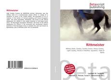 Capa do livro de Rittmeister 