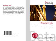 Capa do livro de Ottoman Syria 