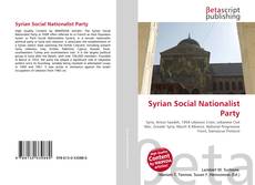 Buchcover von Syrian Social Nationalist Party