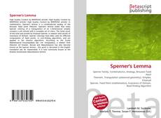 Sperner's Lemma kitap kapağı