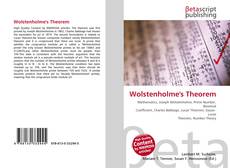 Capa do livro de Wolstenholme's Theorem 