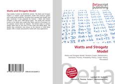 Watts and Strogatz Model kitap kapağı