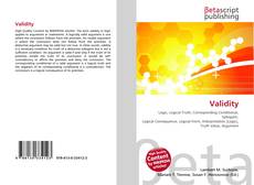 Couverture de Validity