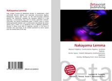 Couverture de Nakayama Lemma