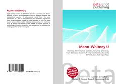 Capa do livro de Mann–Whitney U 