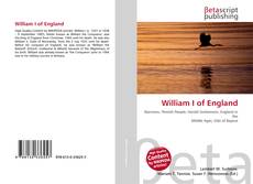 Capa do livro de William I of England 