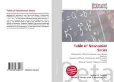 Couverture de Table of Newtonian Series