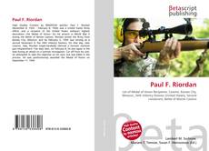 Buchcover von Paul F. Riordan