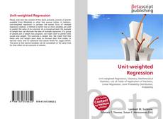 Buchcover von Unit-weighted Regression