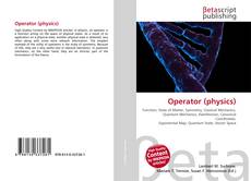 Copertina di Operator (physics)