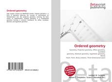 Bookcover of Ordered geometry