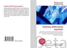 Capa do livro de Ordinary differential equation 
