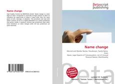 Copertina di Name change
