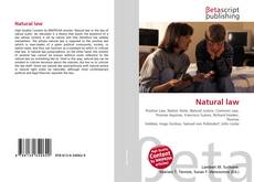 Capa do livro de Natural law 