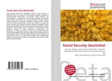 Bookcover of Social Security (Australia)