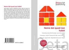 Copertina di Nemo dat quod non habet
