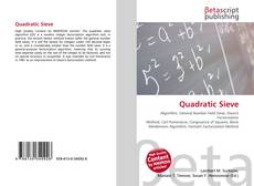 Couverture de Quadratic Sieve