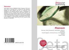 Capa do livro de Pleonasm 