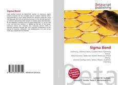 Capa do livro de Sigma Bond 