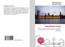 Buchcover von Resolution (law)