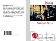 Buchcover von Reasonable Person