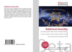Capa do livro de Rabbinical Assembly 