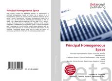 Capa do livro de Principal Homogeneous Space 