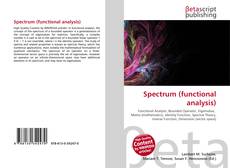 Capa do livro de Spectrum (functional analysis) 