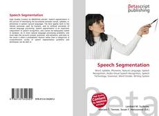 Capa do livro de Speech Segmentation 