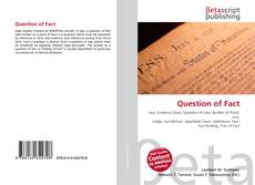 Capa do livro de Question of Fact 